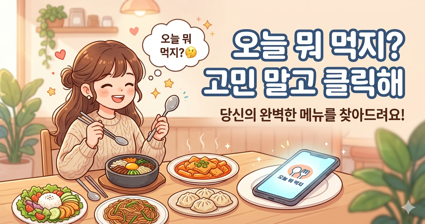 뭐먹지 룰렛 — 오늘 점심 메뉴, 이제 고민하지 마세요